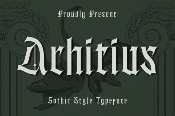 Achitius Font: A Gothic Typeface for Bold Campaign Design