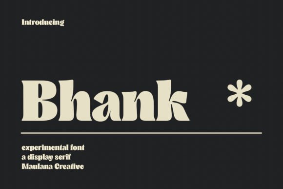 Bhank: A Creative Typeface for Bold Web Design