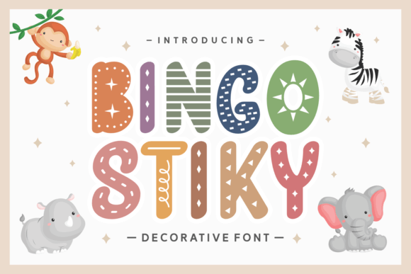 Bingo Stiky: A Playful Font for Editorial Magic
