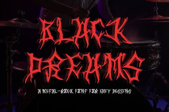 Black Dreams Font: A Bold Typeface for Handmade Creations