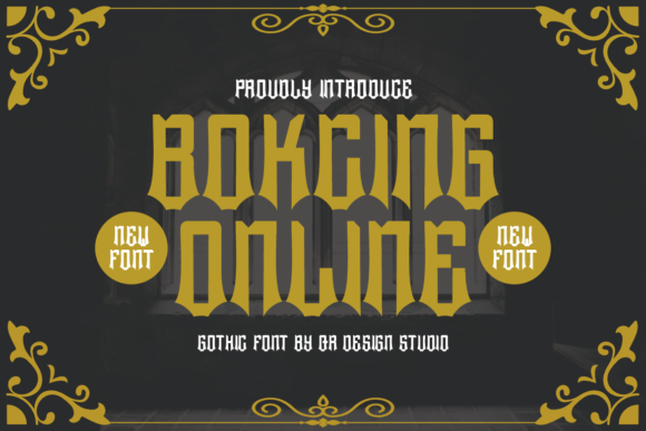 Bokcing Online: A Bold Blackletter Typeface for Impactful Branding