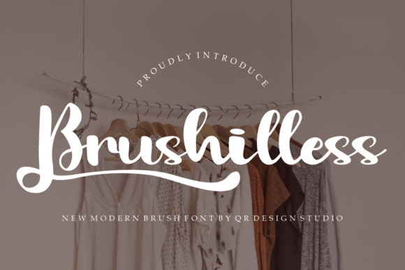 Brushilless Font: A Bold Handwritten Typeface for Digital Design