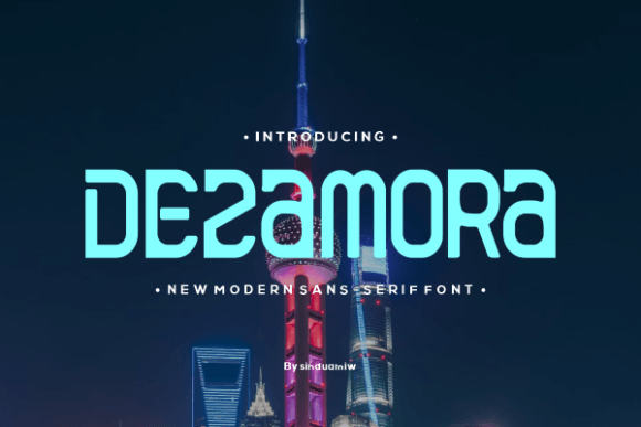 Dezamora: A Bold Typeface for Editorial Design