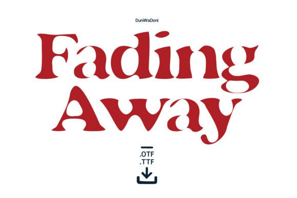 Fading Away: A Bold Serif Typeface for Editorial Depth