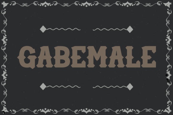 Gabemale: A Bold Typeface for Purposeful Design