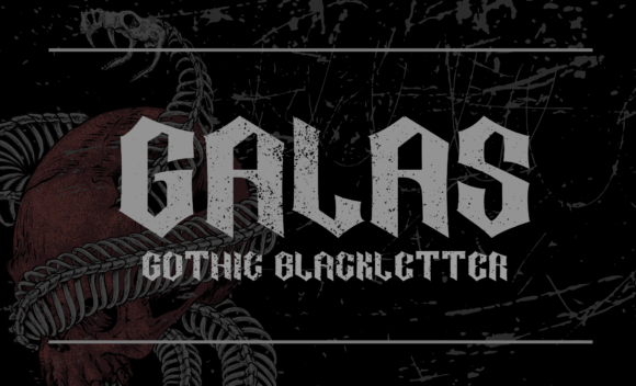 Galas Font: A Gothic Typeface for Digital Branding