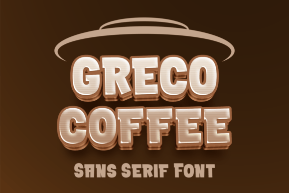 Greco Coffee Typeface: A Playful Font for Polished Branding