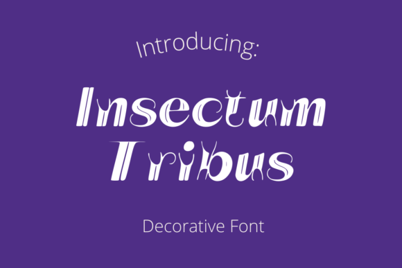 Insectum Tribus Font: A Bold Choice for Craft Creations