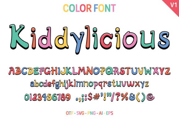 Kiddylicious V1: A Playful Font for Creative Projects