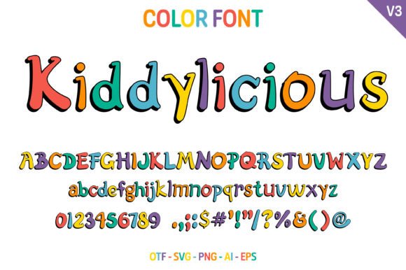 Kiddylicious V3: A Playful Font That Elevates Your Brand for Kids