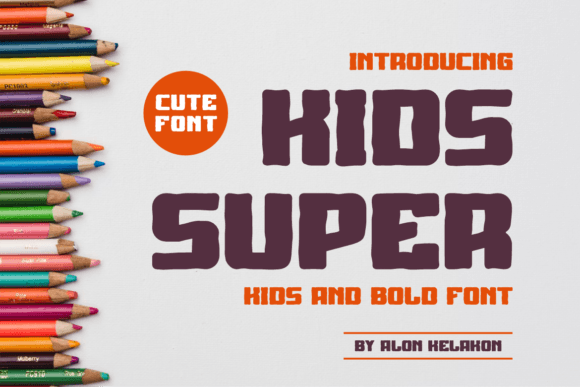 Kids Super Font: A Bold Typeface for Digital Design