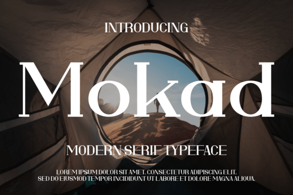 Mokad: A Futuristic Serif Font for Editorial Design