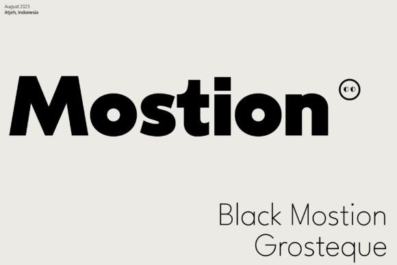 Mostion: The Modern Typeface That Elevates Your Campaigns