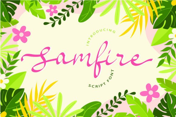 Samfire: A Handwritten Font for Unique Editorial Design