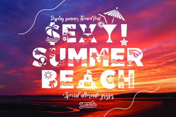 Sexy Summer Beach Font: A Vibrant Typeface for Digital Design