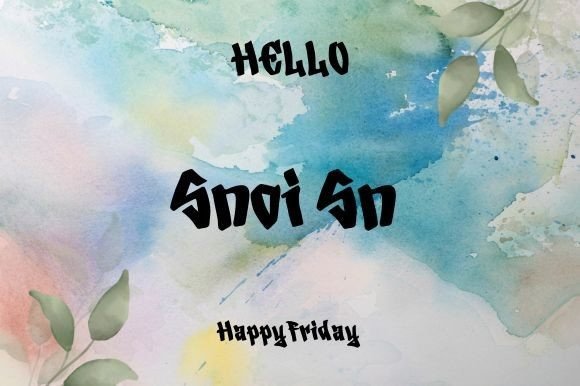 Snoi Sn Font: A Bold Handwritten Typeface for Digital Design