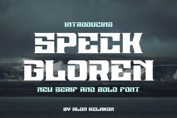Speck Gloren: A Bold Typeface for Editorial Design