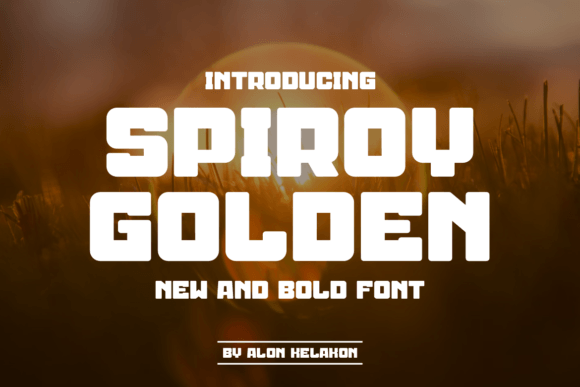 Spiroy Golden: A Versatile Typeface for Modern Designers
