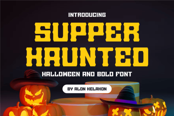 Supper Haunted Font: A Bold Typeface for a Professional Brand