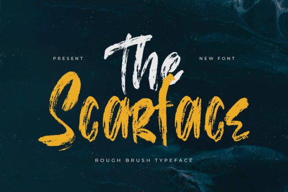 The Scarface Font: A Rugged Typeface for Bold Craft Creations