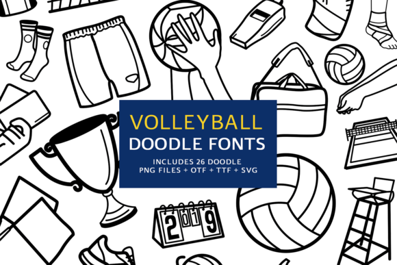 Volleyball Doodle Font: A Playful Typeface for Digital Design