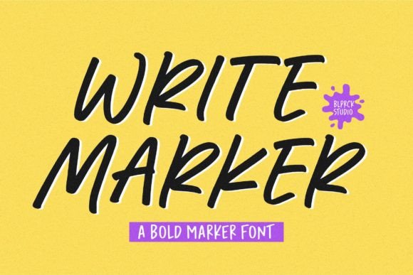 Write Marker: A Handwritten Font for Editorial Elegance